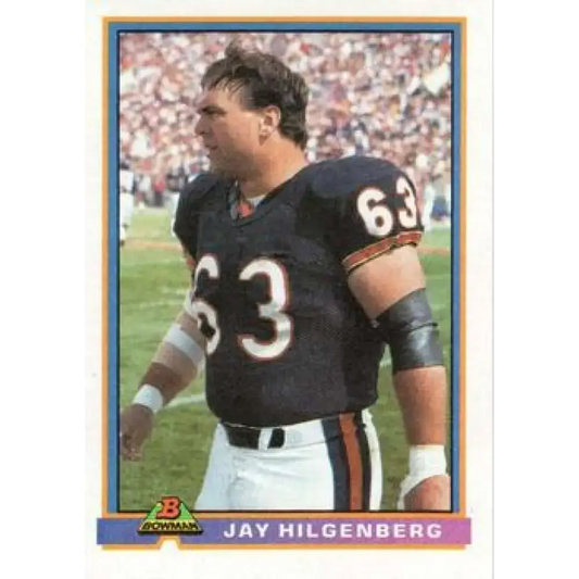 1991 Bowman #59 Jay Hilgenberg NM-MT Chicago Bears Football Card