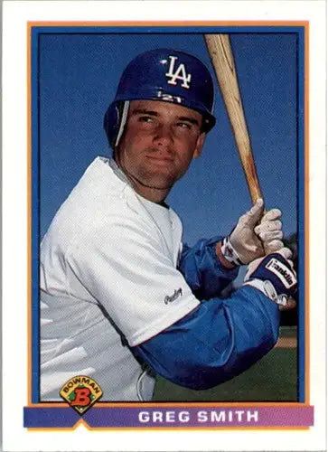 1991 Bowman #594 Greg Smith NM-MT Dodgers ID:13600 - Baseball Card Single