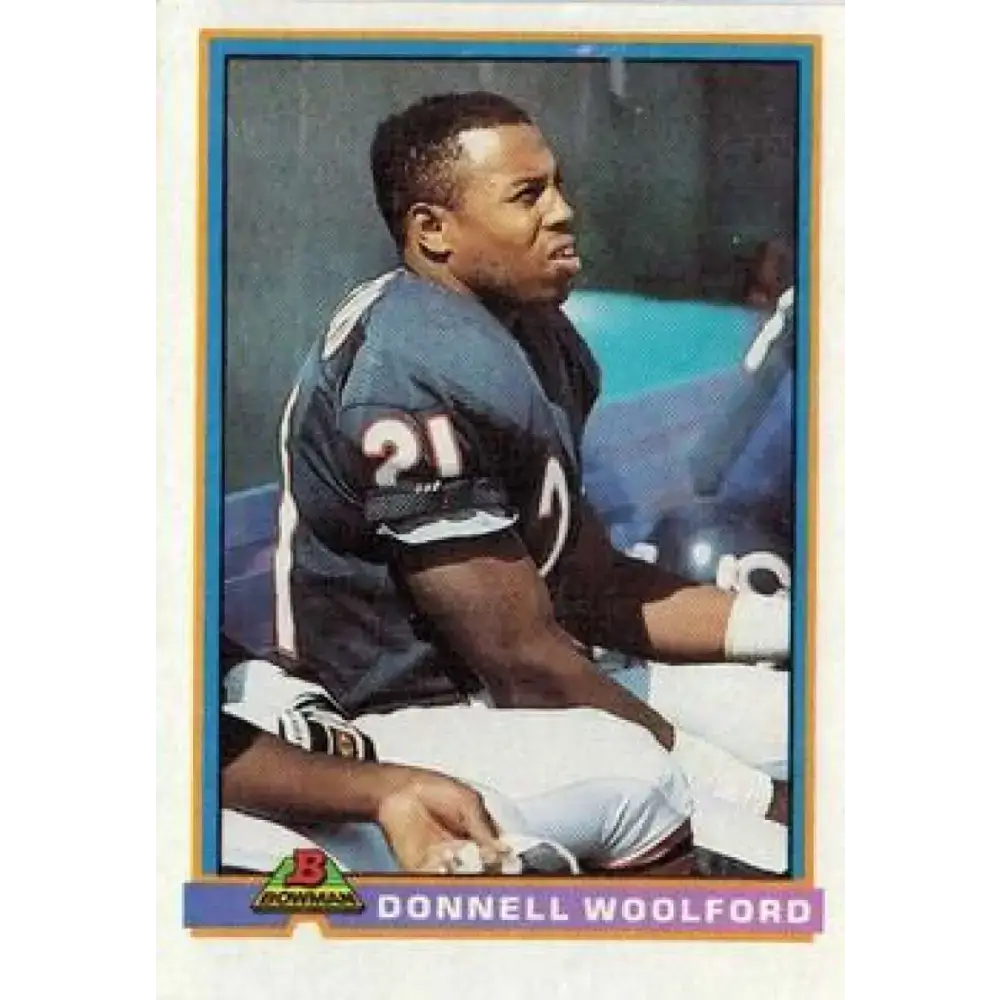 1991 Bowman #60 Donnell Woolford NM-MT Chicago Bears Football Card