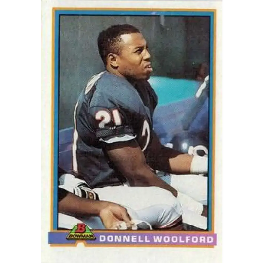 1991 Bowman #60 Donnell Woolford NM-MT Chicago Bears Football Card