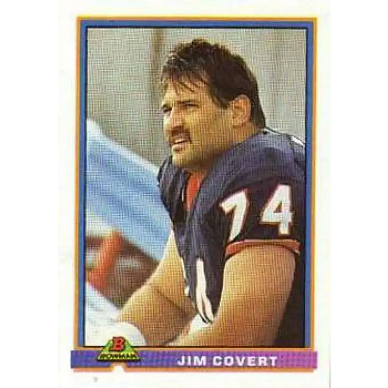 1991 Bowman #61 Jim Covert NM-MT Chicago Bears Football Card - Football Card Single