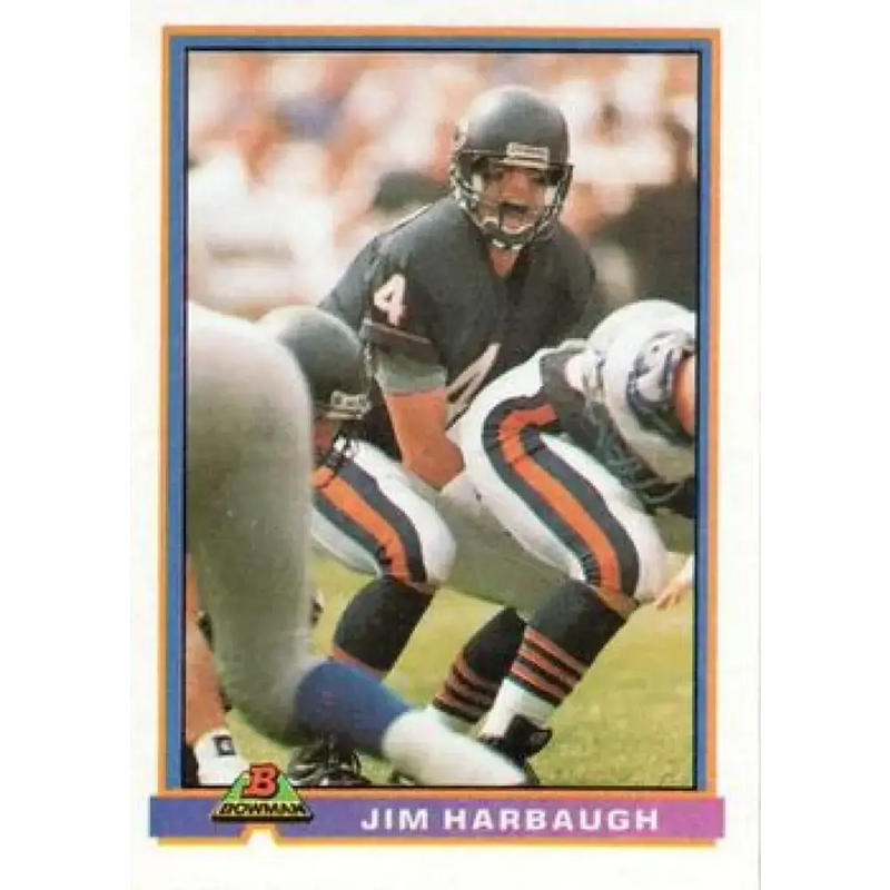 1991 Bowman #62 Jim Harbaugh NM-MT Chicago Bears Football Card - Football Card Single