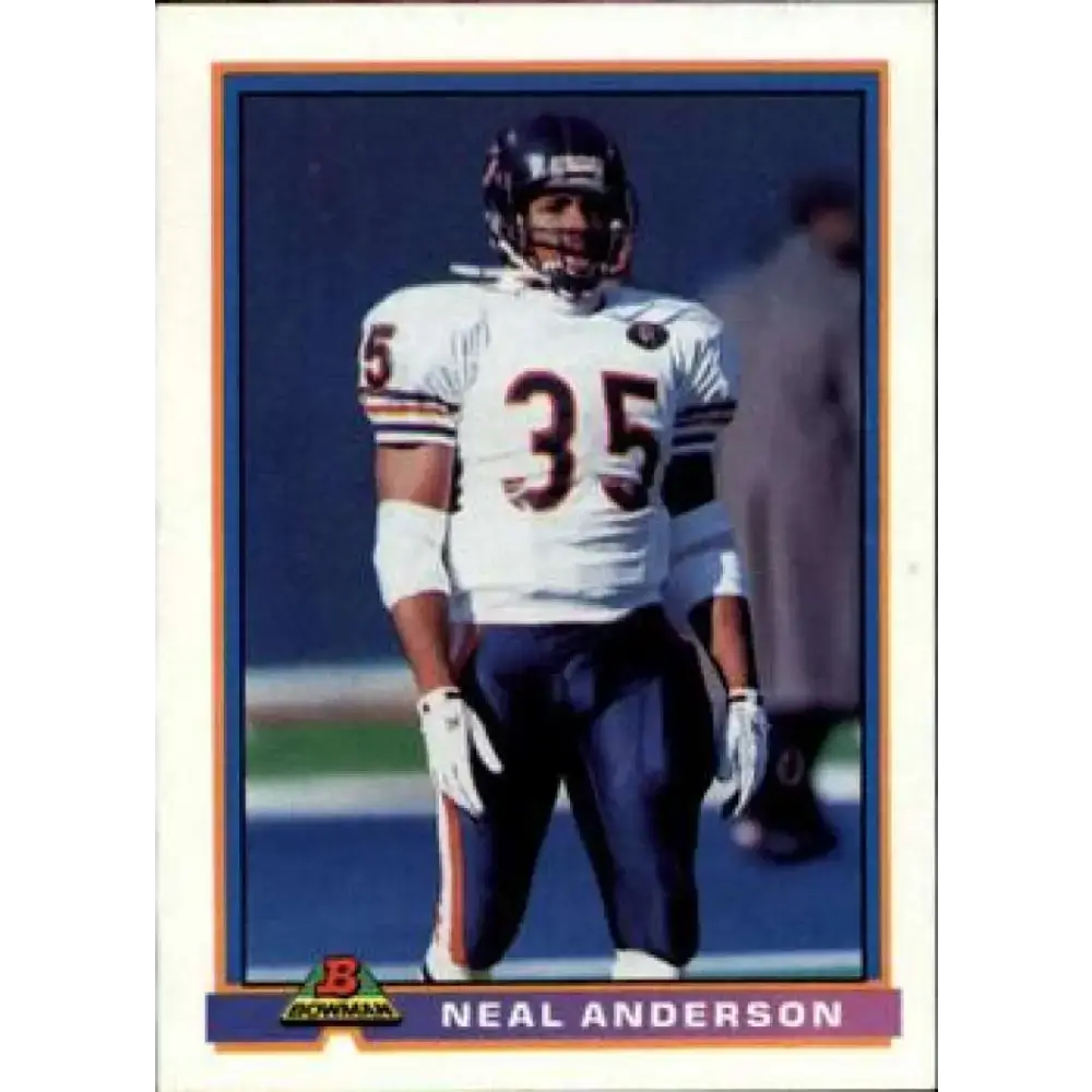 1991 Bowman #63 Neal Anderson NM-MT Chicago Bears Football Card - Football Card Single