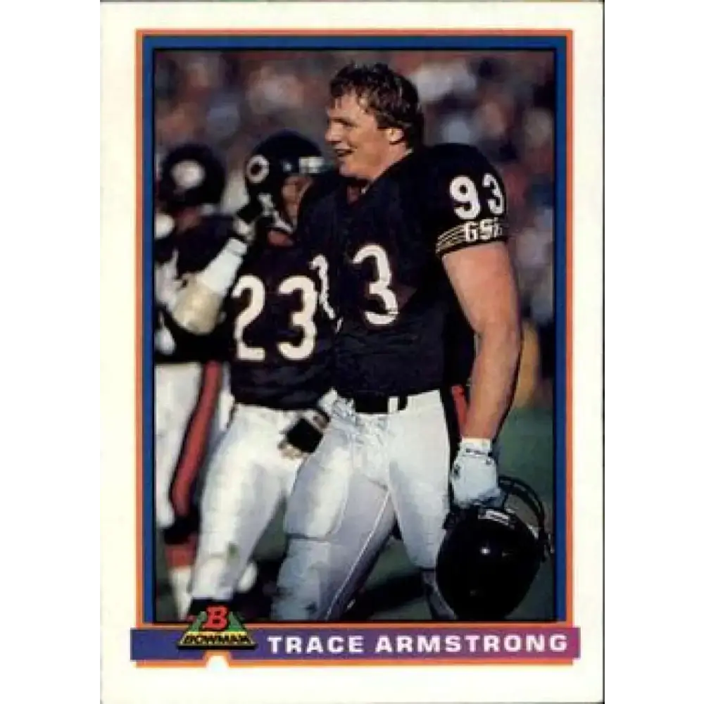 1991 Bowman #66 Trace Armstrong NM-MT Chicago Bears Football Card - Football Card Single