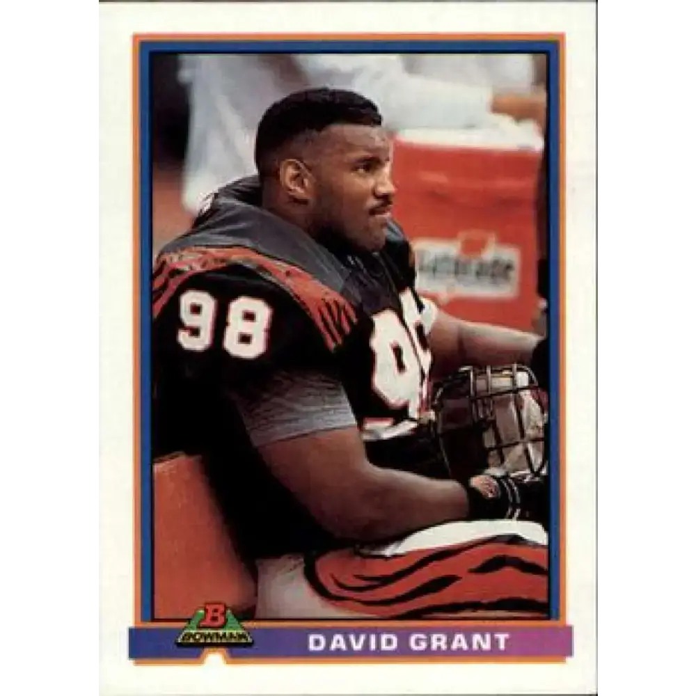 1991 Bowman #73 David Grant NM-MT Cincinnati Bengals Football Card - Football Card Single