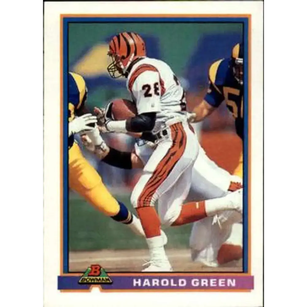 1991 Bowman #75 Harold Green NM-MT Cincinnati Bengals Football Card - Football Card Single