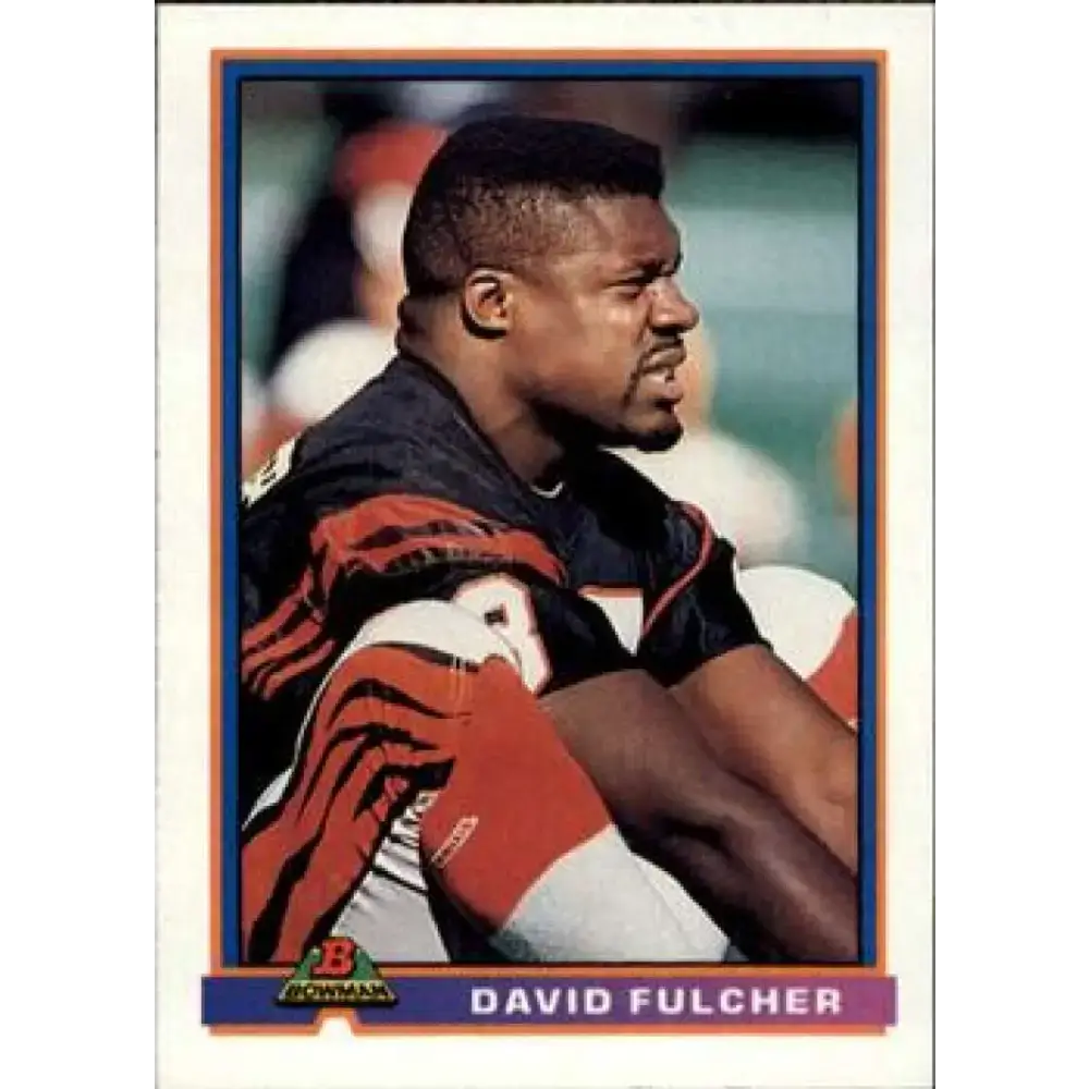1991 Bowman #78 David Fulcher NM-MT Cincinnati Bengals Football Card - Football Card Single