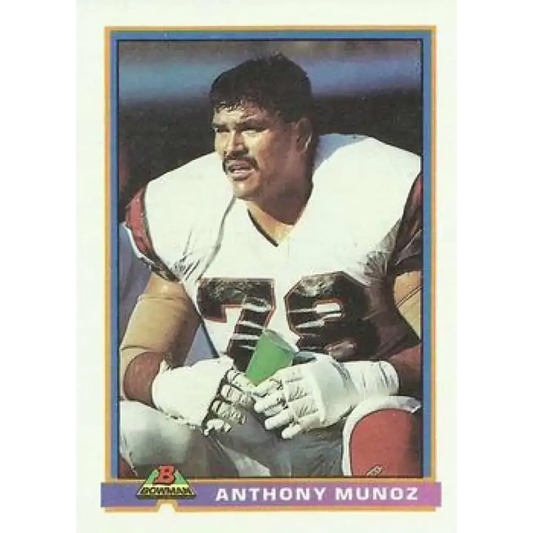 1991 Bowman #79 Anthony Munoz NM-MT Cincinnati Bengals Football Card