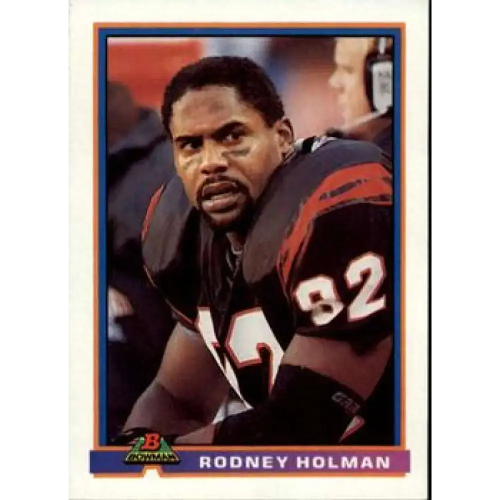 1991 Bowman #81 Rodney Holman NM-MT Cincinnati Bengals Football Card - Football Card Single