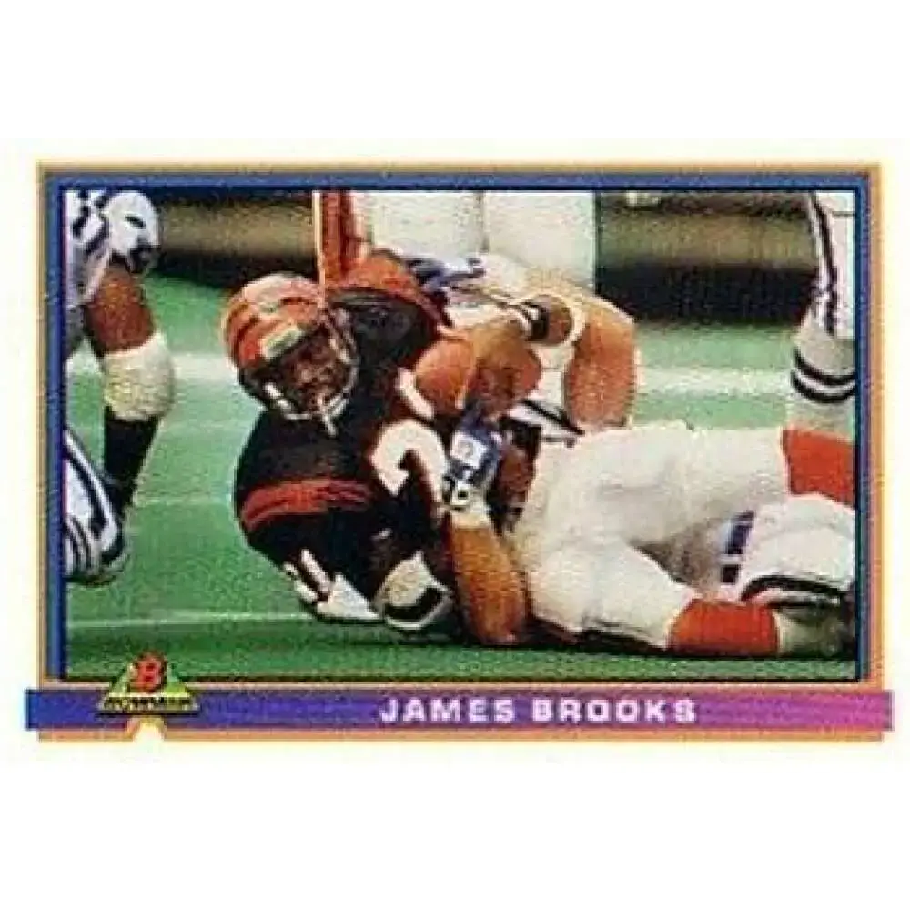 1991 Bowman #82 James Brooks NM-MT Cincinnati Bengals Football Card - Football Card Single