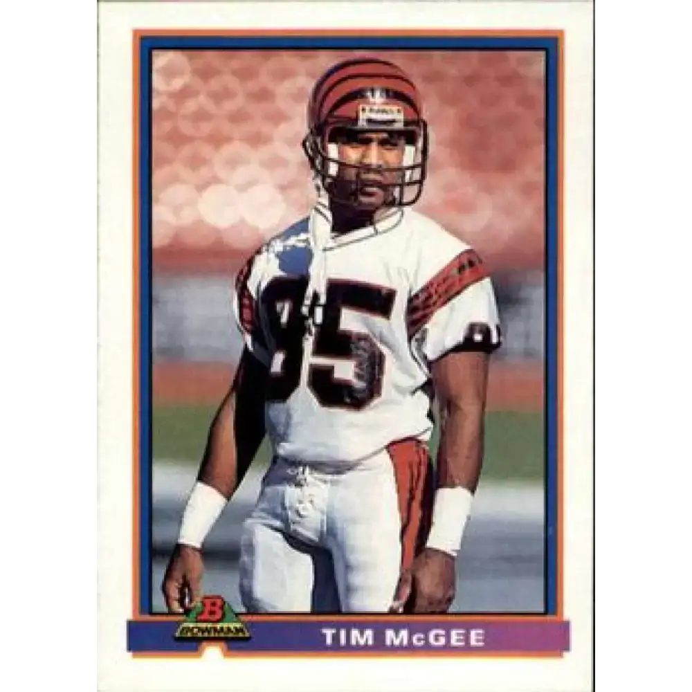 1991 Bowman #83 Tim McGee NM-MT Cincinnati Bengals Football Card - Football Card Single