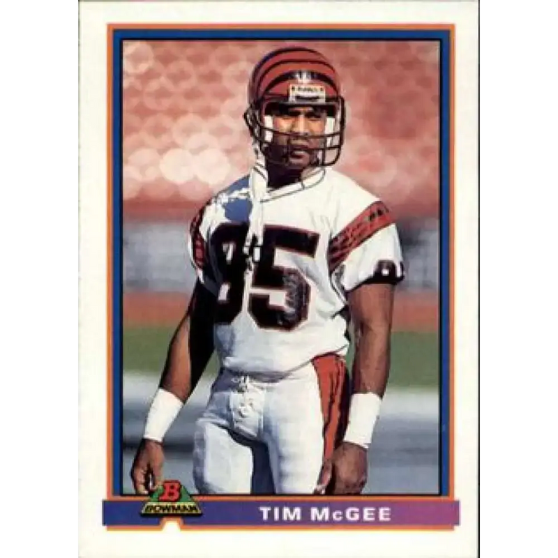 1991 Bowman #83 Tim McGee NM-MT Cincinnati Bengals Football Card - Football Card Single