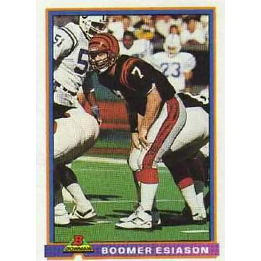 1991 Bowman #84 Boomer Esiason NM-MT Cincinnati Bengals Football Card