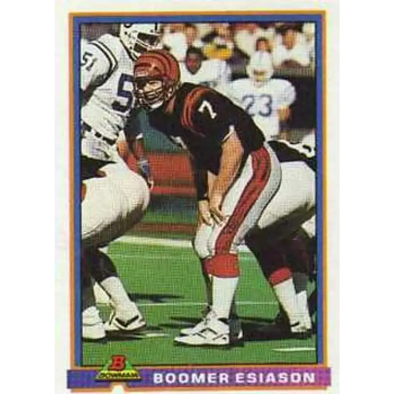 1991 Bowman #84 Boomer Esiason NM-MT Cincinnati Bengals Football Card