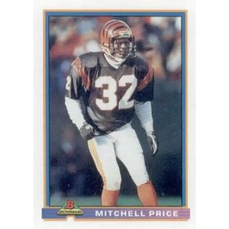 1991 Bowman #87 Mitchell Price NM-MT RC Rookie Cincinnati Bengals Football Card - Football Card Single