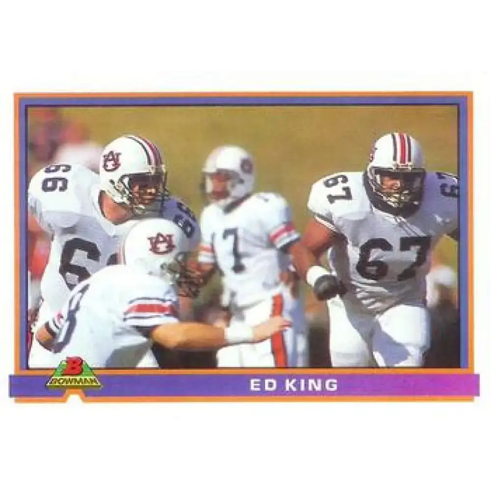 1991 Bowman #88 Ed King NM-MT RC Rookie Cleveland Browns Football Card - Football Card Single