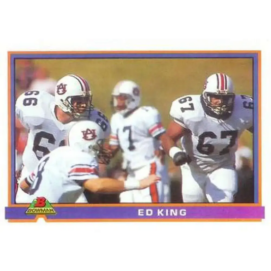 1991 Bowman #88 Ed King NM-MT RC Rookie Cleveland Browns Football Card