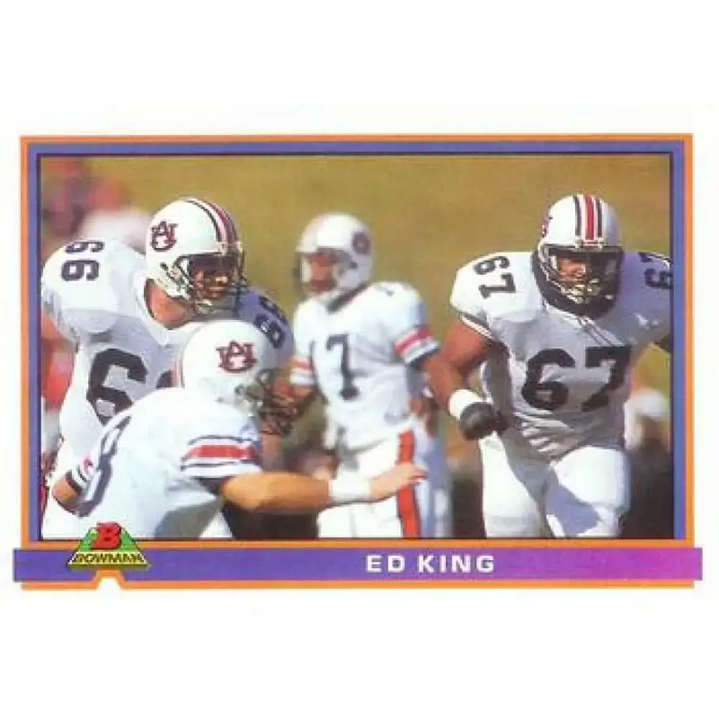1991 Bowman #88 Ed King NM-MT RC Rookie Cleveland Browns Football Card - Football Card Single