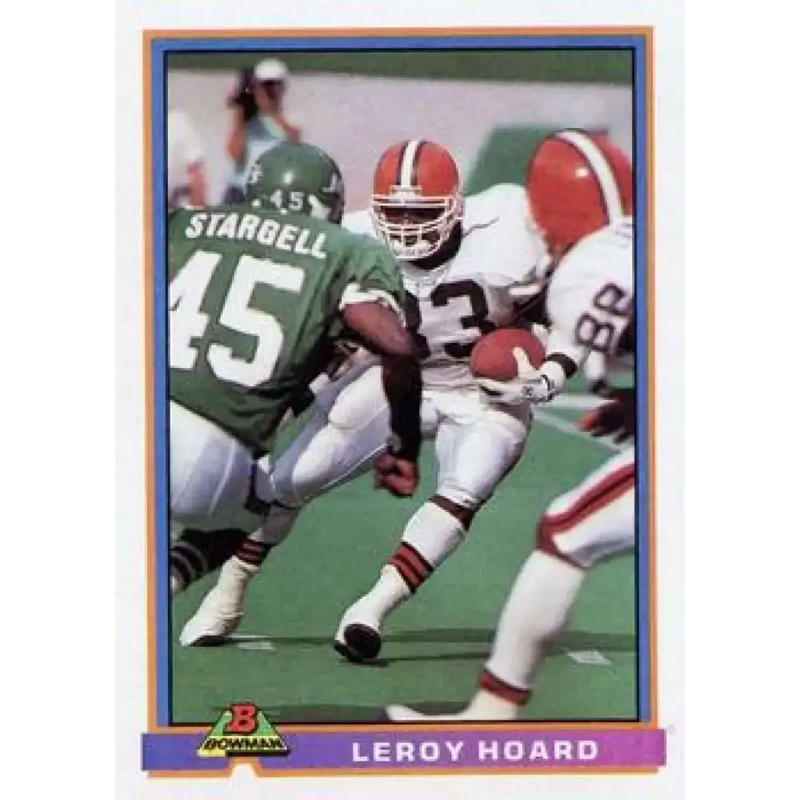 1991 Bowman #91 Leroy Hoard NM-MT Cleveland Browns Football Card - Football Card Single