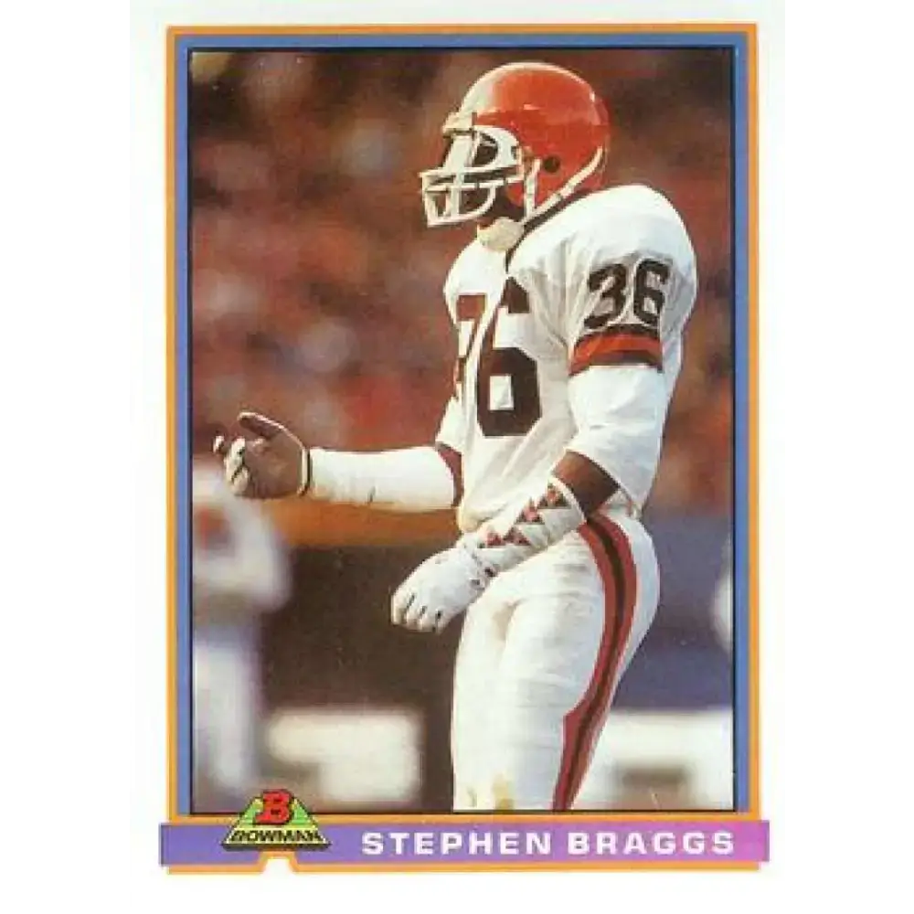 1991 Bowman #97 Stephen Braggs NM-MT Cleveland Browns Football Card - Football Card Single
