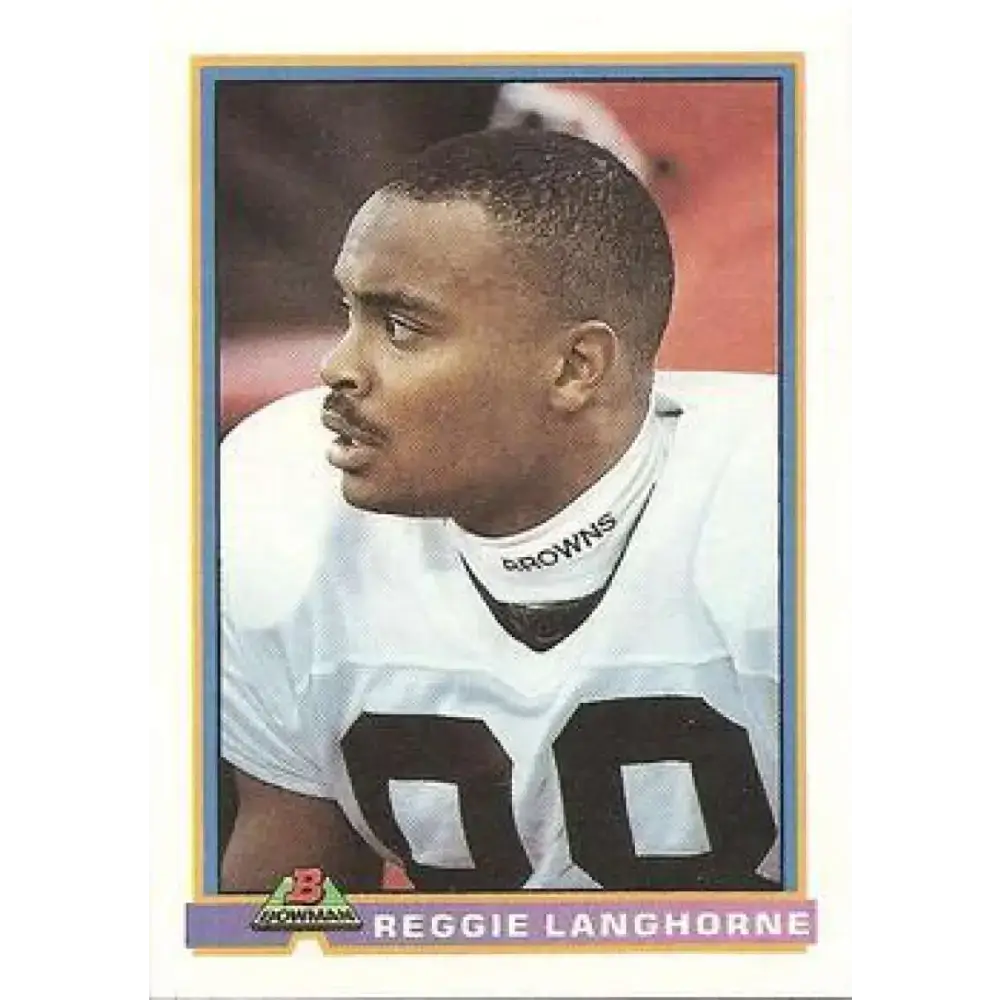 1991 Bowman #99 Reggie Langhorne NM-MT Cleveland Browns Football Card - Football Card Single