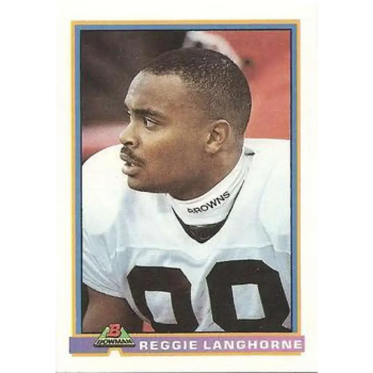 1991 Bowman #99 Reggie Langhorne NM-MT Cleveland Browns Football Card