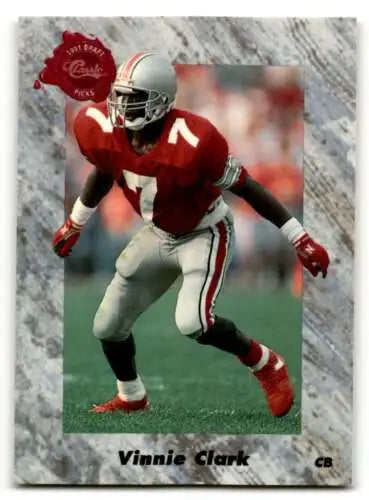 Vinnie Clark Green Bay Packers football card from 1991 Classic Draft Picks original gloss