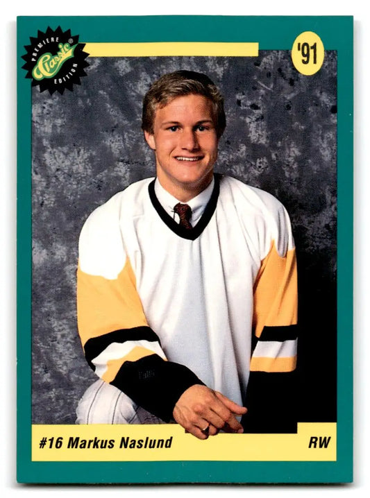 1991 Classic Draft Picks #13 Markus Naslund - Hockey Card Single