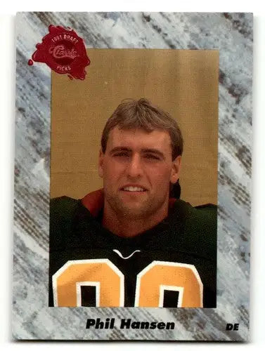 1991 Classic Draft Picks #147 Phil Hansen Buffalo Bills Football Ca ID:60187 - Football Card Single