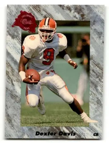 Original gloss 1991 Classic Draft Picks Dexter Davis Phoenix Cardinals football card