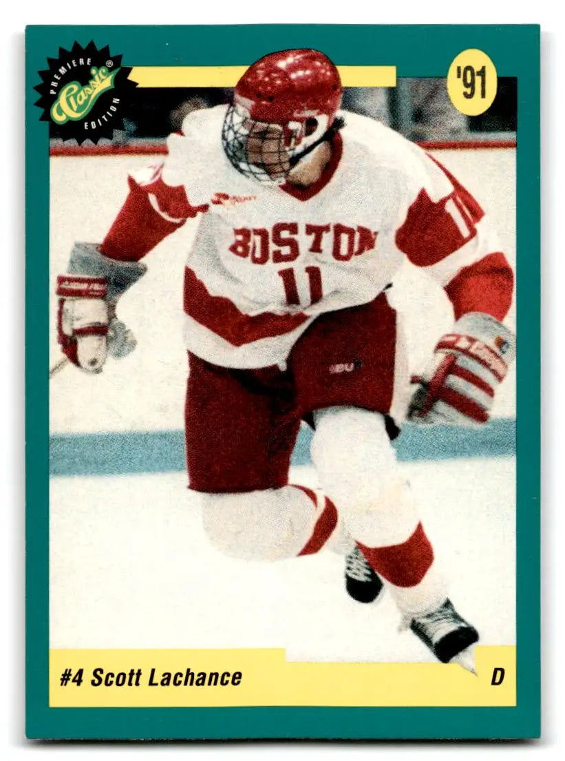 1991 Classic Draft Picks #4 Scott Lachance - Hockey Card Single
