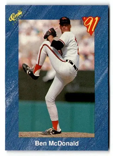 1991 Classic I T14 Ben McDonald baseball card with original gloss in mint condition