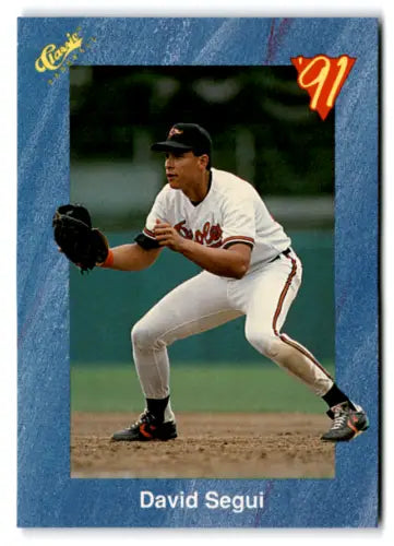 Original gloss 1991 Classic I T15 David Segui baseball card Orioles NM Near Mint