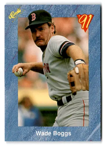 1991 Classic I T19 Wade Boggs baseball card with original gloss near mint condition
