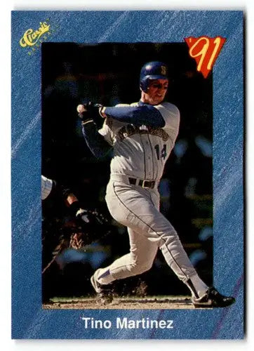 Original gloss Tino Martinez baseball card 1991 Classic I T2 NrMt-Mt ID 50987