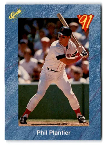 Original gloss T22 Phil Plantier baseball card from 1991 Classic I NM Near Mint Red Sox