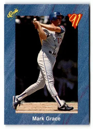 Original gloss T27 Mark Grace baseball card from 1991 Classic I product ID50980