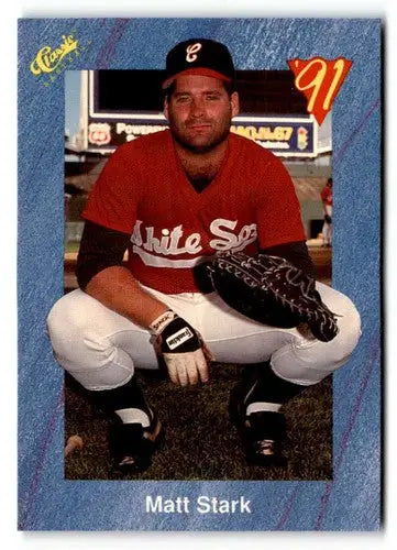 Original gloss T30 Matt Stark baseball card from 1991 Classic I T30 Matt