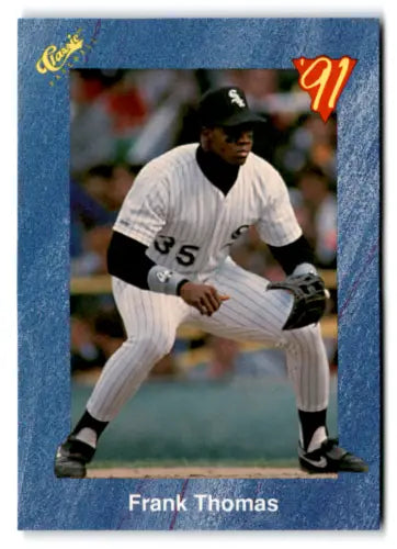 Original gloss 1991 Classic I T32 Frank Thomas mint White Sox baseball card