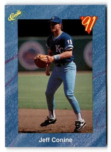Original gloss T47 Jeff Conine baseball card from 1991 Classic I product ID 50970