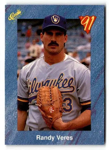 Randy Veres baseball card with original gloss from 1991 Classic I T56 Randy Veres