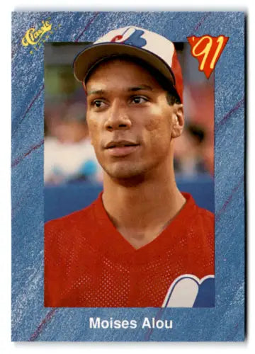 Original gloss T60 Moises Alou baseball card from 1991 Classic I series near mint