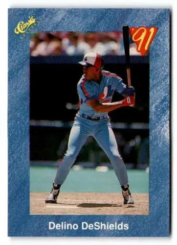 1991 Classic I T61 Delino DeShields baseball card with original gloss for collectors