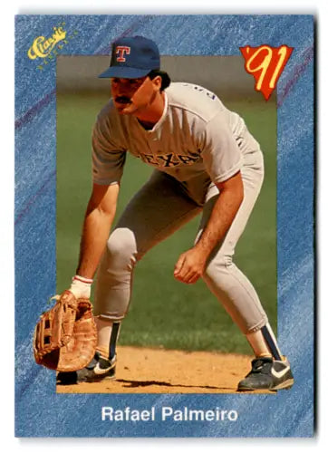 Original gloss 1991 Classic I T85 Rafael Palmeiro NM baseball card Rangers ID 77278