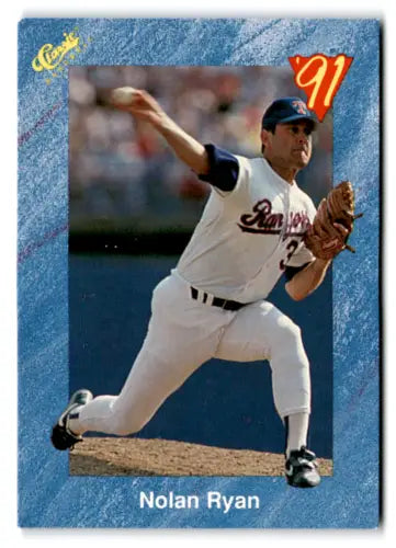 Original gloss T86 Nolan Ryan baseball card from 1991 Classic I Rangers collection