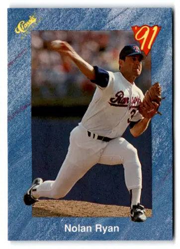 Original gloss 1991 Classic I T86 Nolan Ryan NM Near Mint baseball card of Nolan Ryan