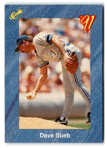 Original gloss T89 Dave Stieb baseball card from 1991 Classic I Blue Jays collection