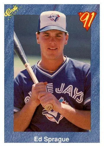 Ed Sprague baseball card from 1991 Classic I #T90 with original gloss, sports cards