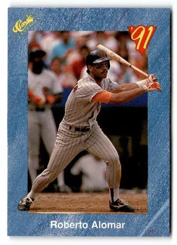Original gloss T94 Roberto Alomar baseball card from 1991 Classic I series