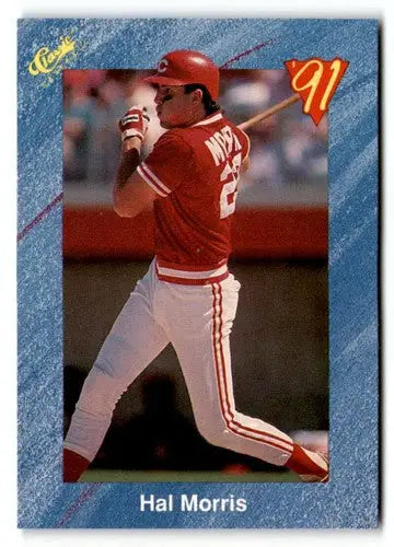 1991 Classic I T98 Hal Morris baseball card in near mint to mint condition